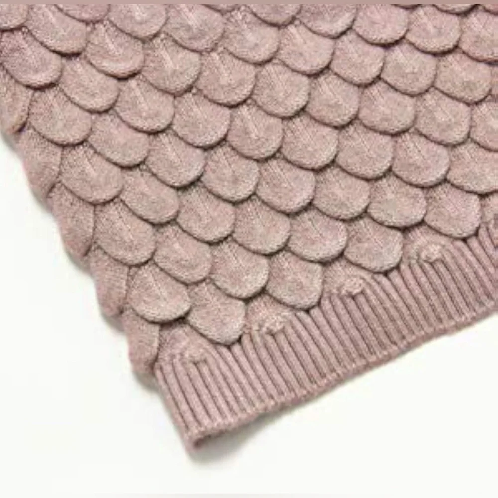 Tyche Taupe 3D Textured Knit Mini Skirt – One Size